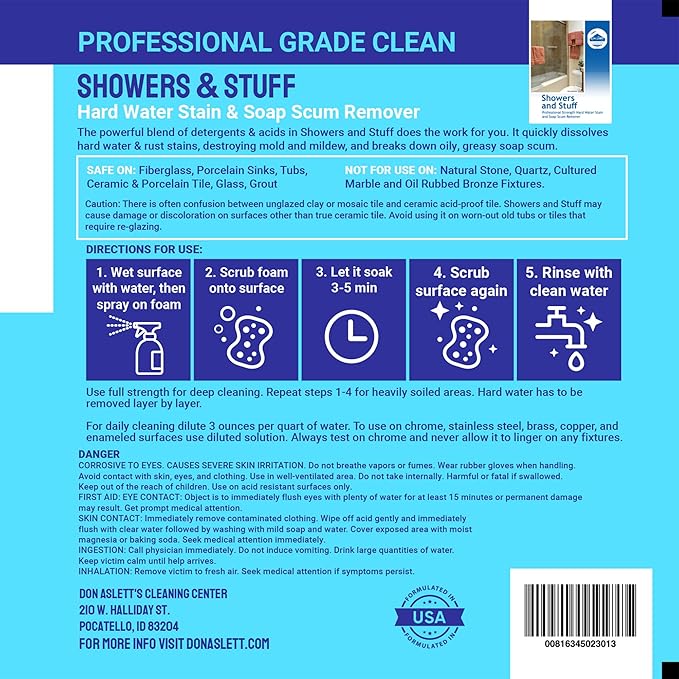 Don Aslett Showers &amp Stuff Bathroom Bundle
