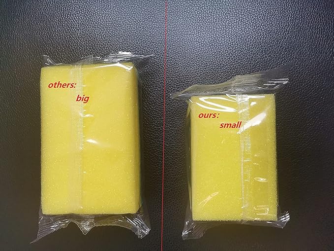 Individually Wrapped Sponges 78 Pack Sponges Individually Wrapped for Home Kitchen Scrub Dish Dishes Dishwashing Cleaning Non Scratch Scrubber Sink Bulk Case Small Mini -(1.18inches/3cm)