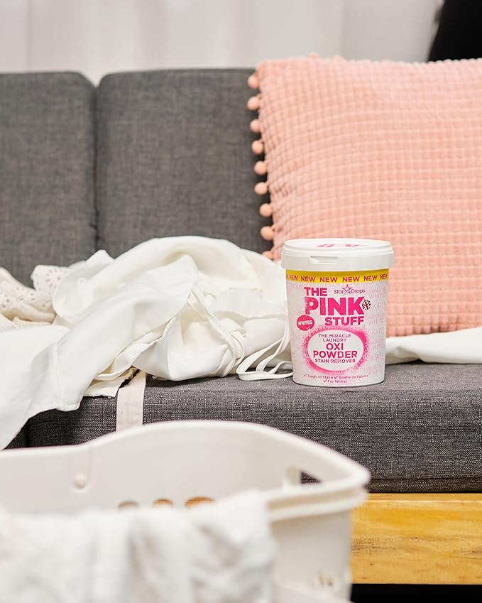 Stardrops - The Pink Stuff - The Miracle Laundry Oxi Powder Stain Remover For White’s Bundle (2 Whites Powder) 4.40 Pound (Pack of 2) (PS2LW)