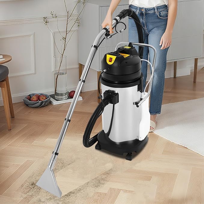 Commercial Carpet Cleaner Machine40L 1049W Professional Floor Cleaning Machine With Spraying Vacuuming Function3 In 1 Multi-Purpose Floor Cleaning Machine For Carpets Sofas Curtains Hotel