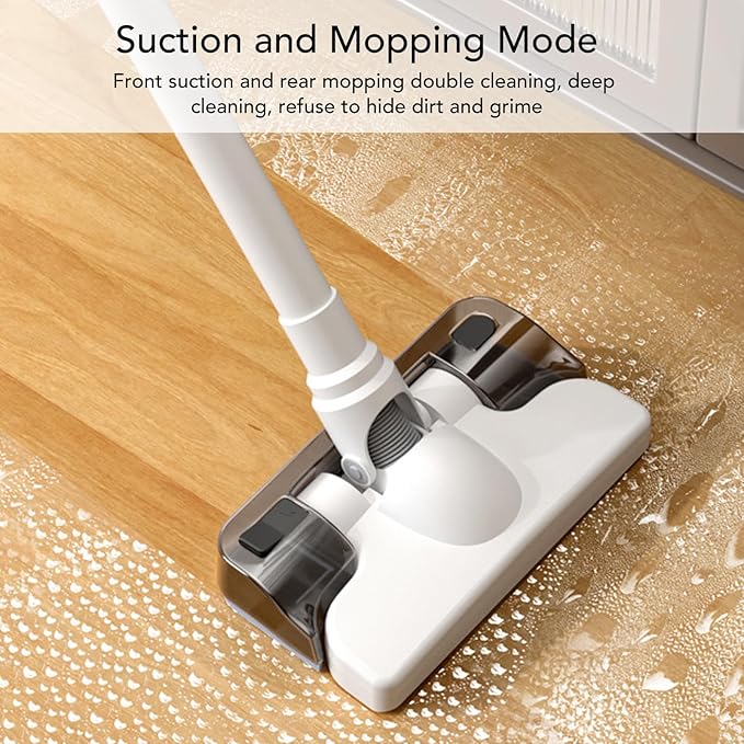 Cordless Wet Dry Vacuum Cleaner 30000pa 43000rpm 120W Rechargeable Cordless Vacuum Cleaner and Mop Combo 3 in 1 Blower and Mop with Water Tank Floor