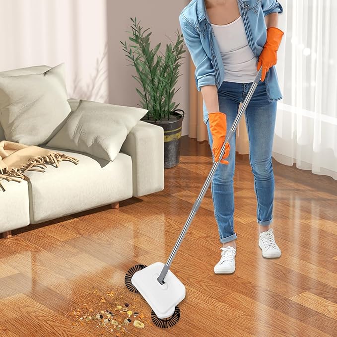 Hand-Push Floor Sweeping Machine for Home Suitable for Floors and Carpets Easy-to-Use Sweeper for Daily Cleaning