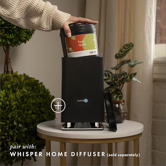 ScentAir Whisper Home Monthly Plug-in Refill Fragrance Cartridge for Home and Office Fresh Apple