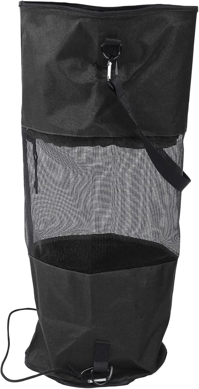 Boat Trash Bags Waterproof Reusable Oxford Cloth 33.1 Inch Height 10.2 Inch Diameter - Portable Mesh Design Lightweight and Durable Ideal for Outdoor and Marine Use