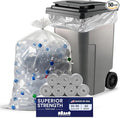 Plasticplace 95-96 Gallon Garbage Can Liners 1.5 Mil Clear Heavy Duty Trash Bags 61 x 68” 50 Count