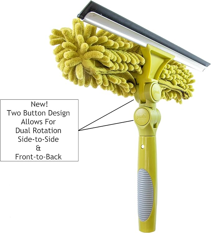 DOCA Telescoping Pole Attachment - Extension Pole for Cleaning Feather Duster Window Washing Kit Paint Roller Window Squeegee - High Reach Extendable Kit for Indoor &amp Outdoor - Squeegee Dual P