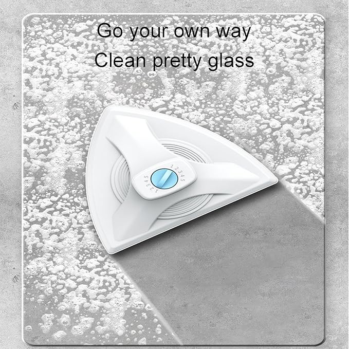 Double-Sided Glass Window Cleaner Five-Speed Magnetic Adjustment Anti-Pinch Hand Design Removable Cleaning Cotton Sheet Suitable for High-Rise Window Cleaning