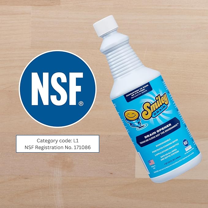 Ultra Concentrated &amp Super Fast Drain Opener | Safe Made By Licensed Plumber | Clears Clogs in 10 Minutes | Odorless Biodegradable and Eco-Friendly | Prevents Future Clogs
