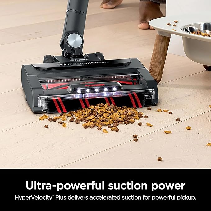 Shark Stratos Cordless Vacuum with Clean Sense IQ and DuoClean PowerFins MultiFlex Wand Includes Duster Crevice Tool &amp Anti-Allergen Brush Up to 40 Minute Runtime (Renewed)
