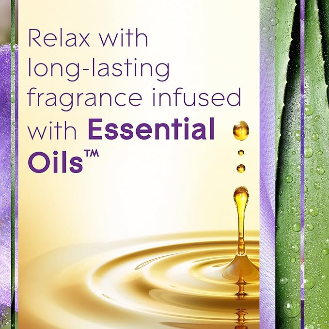 Glade PlugIns Refills Air Freshener Starter Kit Scented and Essential Oils for Home and Bathroom Tranquil Lavender &amp Aloe 4.02 Fl Oz 2 Warmers + 6 Refills