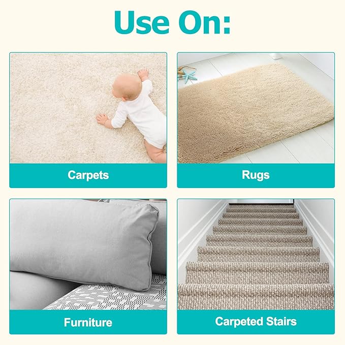 Carpet Rake for Pet Hair Removal - Reusable Pet Hair Remover for Carpet Long Handle Advanced Dog Hair Broom Cat Fur Brush Lint Remover Scraper for Carpets Rugs Mats Couch Furniture