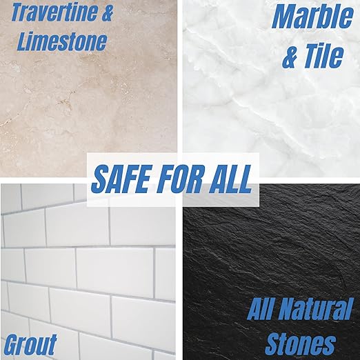 Natural Stone and Grout Penetrating Shower Sealer. Marble Granite Travertine Limestone. Protects The Surface from Damage and Build-up for up to Ten Years! (1 Gallon)