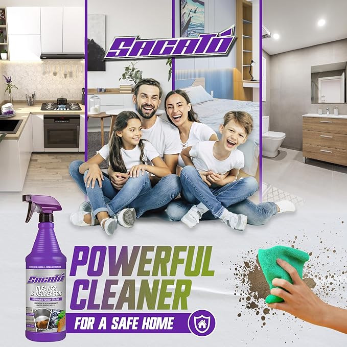Sacato Cleaner &amp Degreaser Liquid Stainless Steel 64 Fl Oz 2 Pack