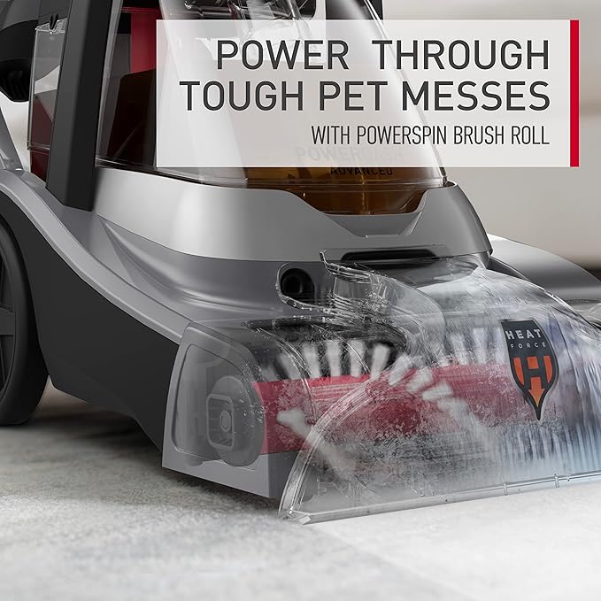 Hoover PowerDash Pet Advanced Compact Carpet Cleaner Machine with Above Floor Cleaning Lightweight Carpet Shampooer Machine Pair with a Hoover Carpet Cleaner Solution for a Bright Refreshed Home