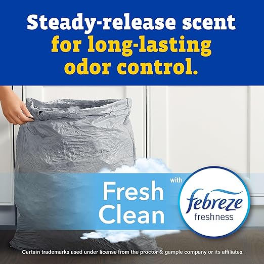 CloroxPro Glad Forceflex Kitchen Trash Bags 13 Gal Fresh Clean 110 Ct Pack of 3 (Pack May Vary)