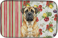 Caroline's Treasures Fawn Mastiff Vegetables Dish Drying Mat Absorbent Dish Drying Mat Pad for Kitchen Counter Dish Drainer Mat for Countertop 14 x 21 Multicolor