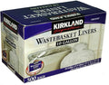 Kirkland Signature 10 Gallon Clear Wastebasket Liner 2 Pack (500 Bags)