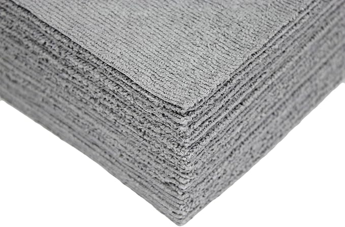 Ultra-Cut Absorbent Microfiber Towels Silver-Embedded Lint &amp Scratch-Free for Home Lab &amp Dairy Industry Use 12x12 Inches 25-Pack