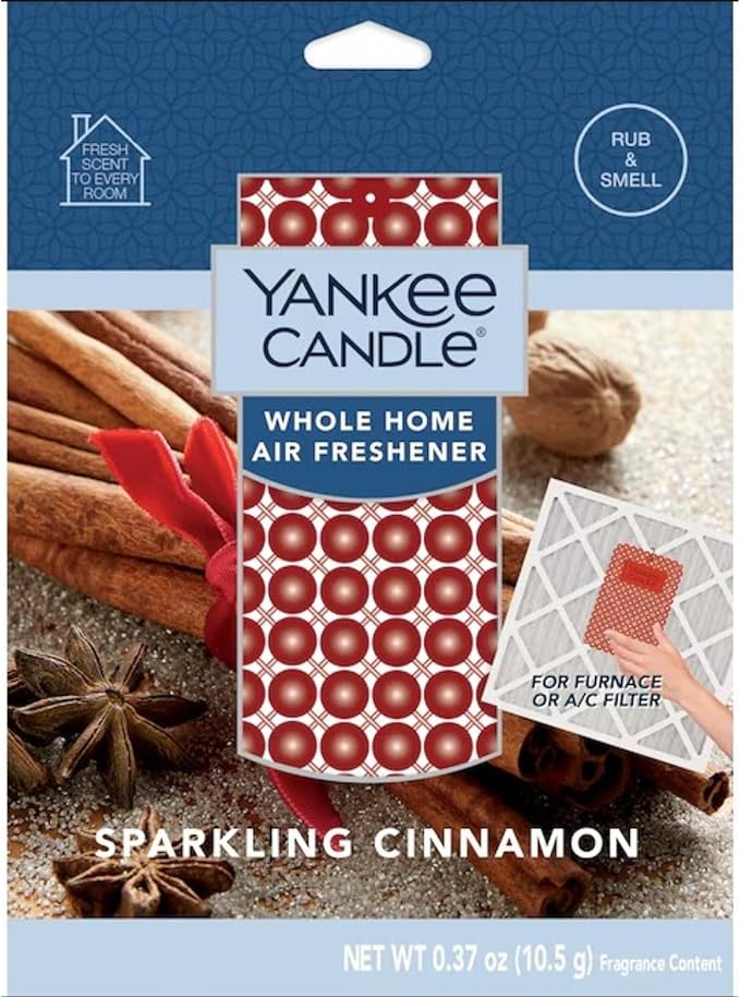 Yankee Candle Sparkling Cinnamon Whole Home Air Freshener (Pack of 4)