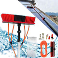 9.8ft Window Cleaning Pole with Hose Fed Water Telescopic Extendable Solar Panel &amp Conservatory Brush Kit Equipment Tool for Trucks Boats Cars Professional Window Cleanin