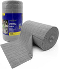 Greenfound Microfiber Cleaning Cloth Roll -80 PackTear Away Towels for CarReusable Paper Towels WashableSuper AbsorbentLint Free Cleaning Rags for HouseKitchenWindow-11.5×11.5(Check Grey)