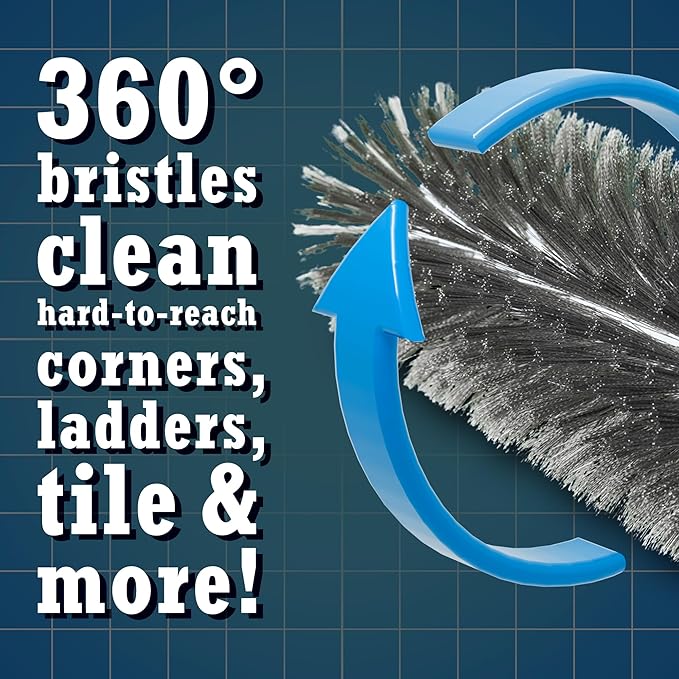GoRound 360 Stainless Steel Pool Brush 18 inches