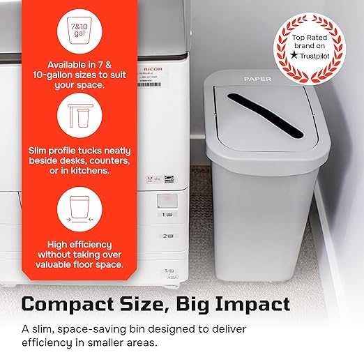 City Box 7 Gallon Compost Bin with Lid for Residential Business and Commercial Recycling - NYC Compliant - Green