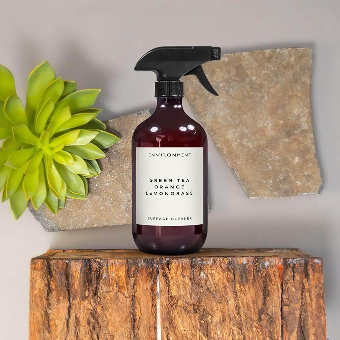 ENVIRONMENT Inspired by 5-Star Hotels DBCH Surface Cleaner 16oz Luxury Surface Cleaner (Green Tea | Orange | Lemongrass) Home Essentials Scented Cleaning Products Vegan &amp Cruelty-Free