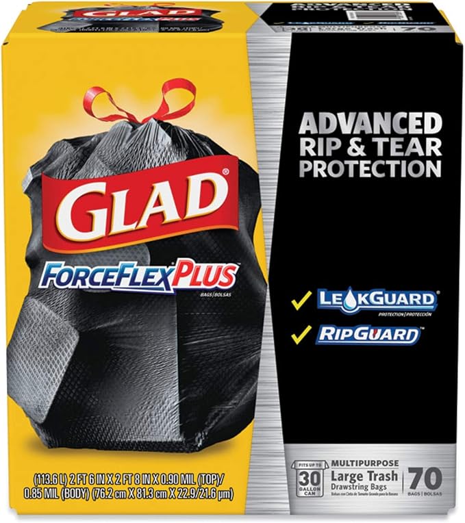Trash Bags 30 gal. 1.05 mil PK70