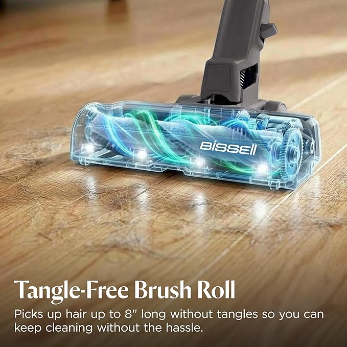 Bissell PowerClean Corded Stick Vacuum Tangle-Free Brush Roll 30-Foot Power Cord Self-Standing HEPA Filtration 4282K