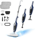 Steam Mop with Detachable Handheld Steamer All-in-one 11 Accessories 23Ft Power Cord3-Level SteamFast Heating MultiPurpose Steam Cleaner for Hard Floor Carpets Furniture Windows Clothes etc.