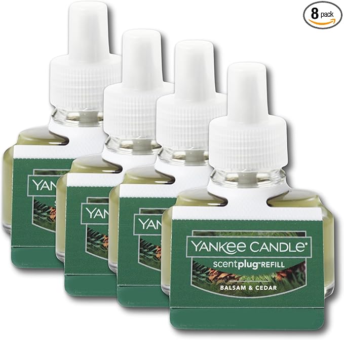 Yankee Candle ScentPlug Refill (2.5 Ounce (Pack of 4) Balsam &amp Cedar)