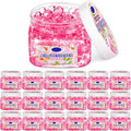 18 Pack Gel Odor Eliminator Beads 8 Ounce Scent Beads Bulk Air Freshener Removing Long Lasting Eliminates Odors for Home Bathrooms Cars Boats Rvs and Pet Areas(Rose)