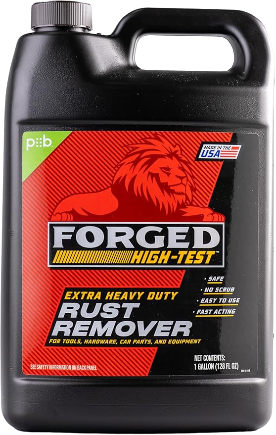 FORGED HIGH-TEST™ Extra Heavy-Duty Rust Remover 8.96 pounds (Pack of 1) | 128 oz. | Auto Parts Hardware Restoration &amp More!