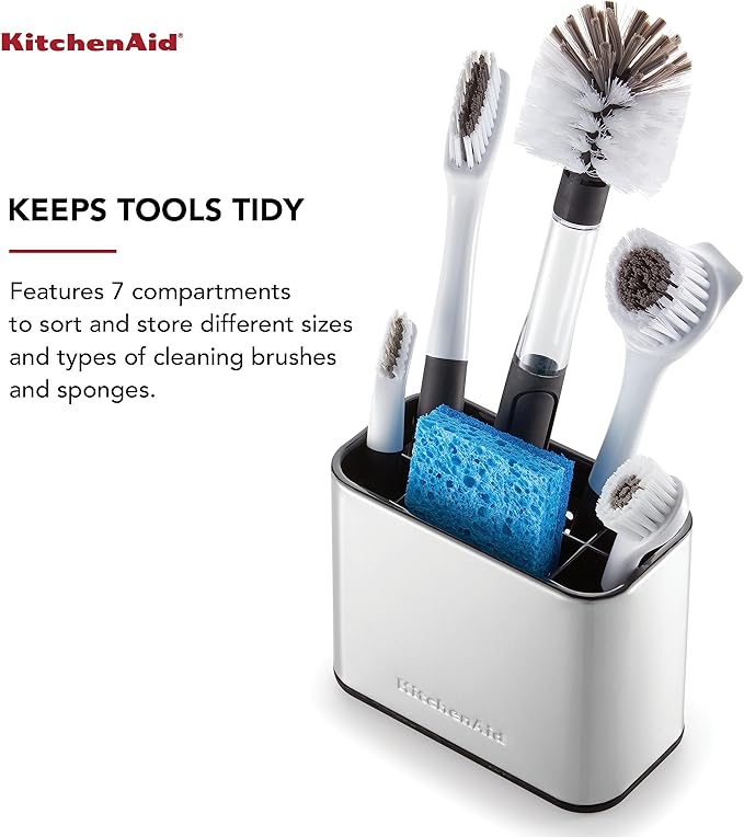 KitchenAid Stainless Steel Sink Brush Caddy