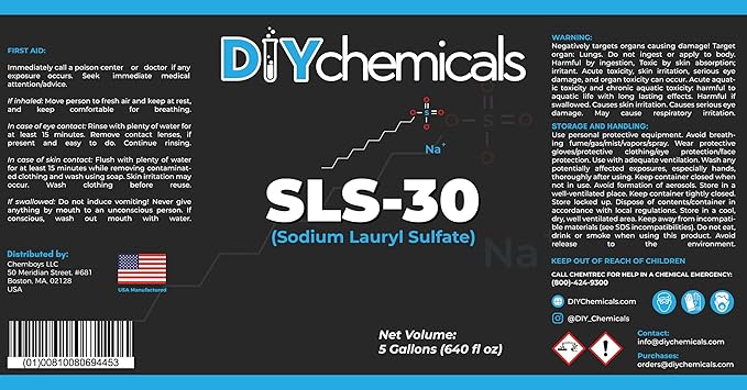 Sodium Lauryl Sulfate - Engine Degreasers Floor Cleaners and Car Wash Products - Made in USA (1 Quart)