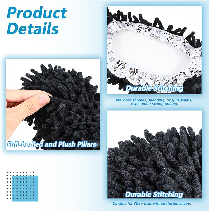 8 Pcs Mop Slippers Shoes Cover Soft Washable Reusable Covers Microfiber Dust Mops Socks for Women Men Foot Hair Cleaners Sweeping Tool House Office Bathroom Kitchen Slipper Cover