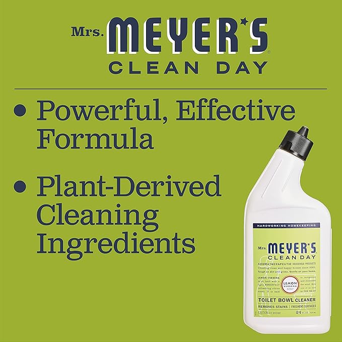Mrs. MEYER'S CLEAN DAY Liquid Toilet Bowl Cleaner Stain Removing Lemon Verbena 24 oz (Pack of 3)
