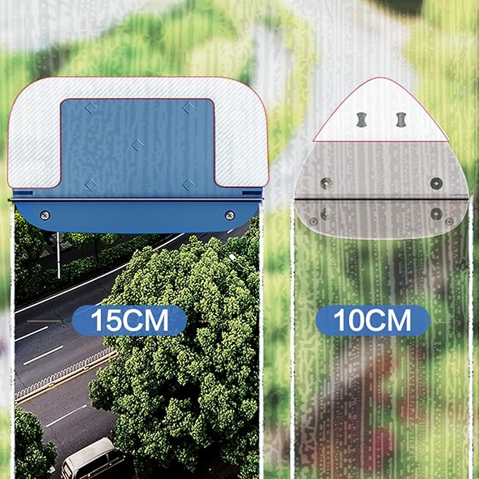 Magnetic Window Cleaner Double-Side Magnetic Glass Cleaner Adjustable Magnetic Wipe The Glass Artifact HouseholdHigh-Rise Window Cleaning Cleaning Tools with 16 Accessories