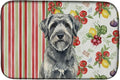 Caroline's Treasures Gray Bouvier des Flandres Vegetables Dish Drying Mat Absorbent Dish Drying Mat Pad for Kitchen Counter Dish Drainer Mat for Countertop 14 x 21 Multicolor