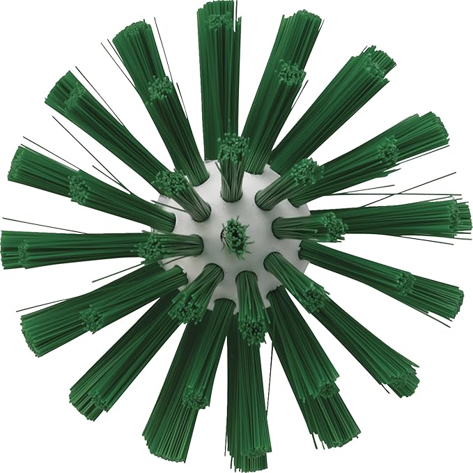 Vikan 5380-90-2 Stiff Tube Brush Polyester 3-1/2 x 6-1/4 OAL Green