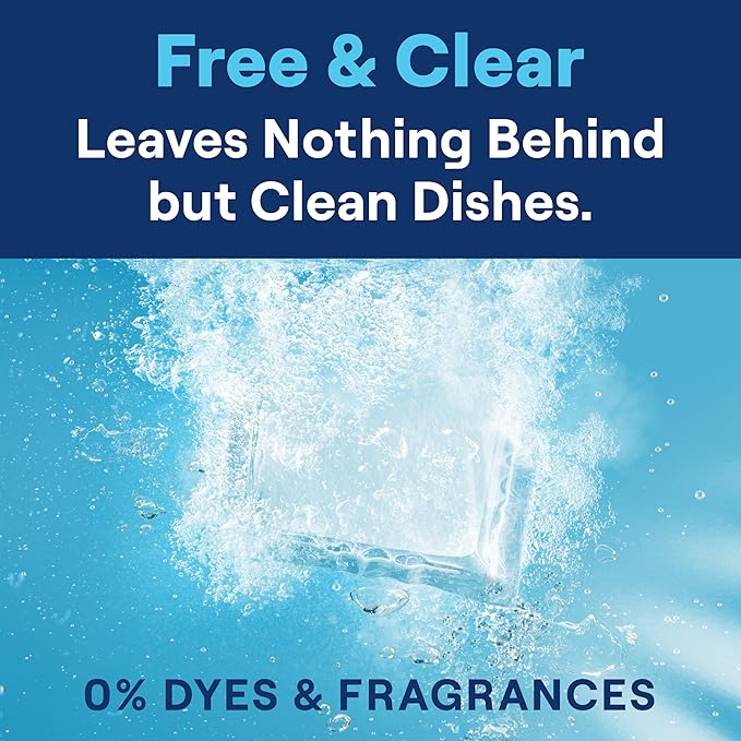 Seventh Generation Dishwasher Detergent Packs for sparkling dishes Free &amp Clear Dishwasher Tabs (72 Count)