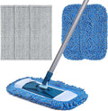 Mirofiebr Dust Mop with 5 PCS Washable Mop Pads and Extendable 57” Long Handle Multifunction Floor Mop for HardwoodMarbleLaminateTile Floor Mopping