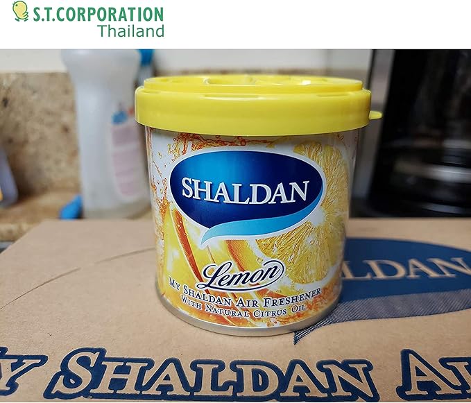 My Shaldan 7 Packs Lemon Scent Car Air Freshener Premium Quality Gel Based and Long Lasting Fresh Fragrance and YirehStore Finger Heart Car Hanging Freshener