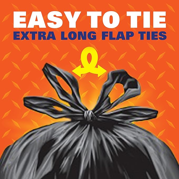 Hefty Heavy Duty Trash Bags Large | 42 Gallon | For Contractors | 26 Count Pack of 2
