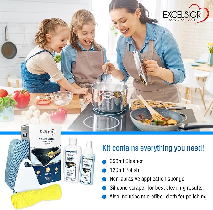Excelsior HE Ceramic and Glass Cooktop Kit 12.5 Ounce