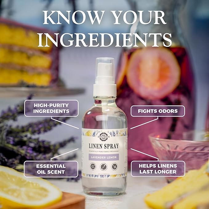 Rustic Strength Room Spray with Lavender and Lemon Essential Oils 4 Fl Oz