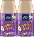 Glade Automatic Spray Refill Air Freshener for Home and Bathroom Sparkling Pear 6.2 Oz 2 Count
