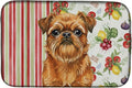 Caroline's Treasures Belge Brussels Griffon Vegetables Dish Drying Mat Absorbent Dish Drying Mat Pad for Kitchen Counter Dish Drainer Mat for Countertop 14 x 21 Multicolor