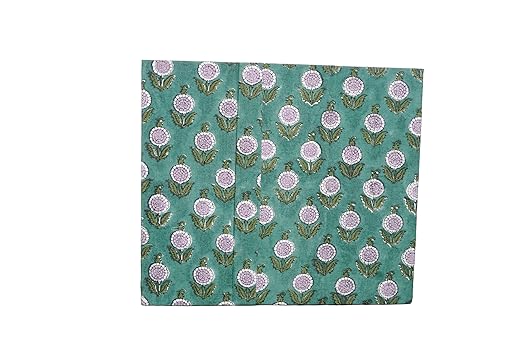 Handmade Cotton Paper Waste Basket Stylish Trash Can for Home or Office (1 Green FLOWAR)